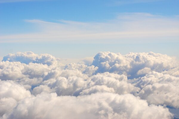 Open sky with soft clouds for a breathing pause